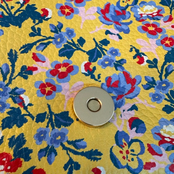 Tory Burch Britten Printed Chain Wallet – Liberty Ditsy French Paisley 🌸🩵 - Picture 9 of 16